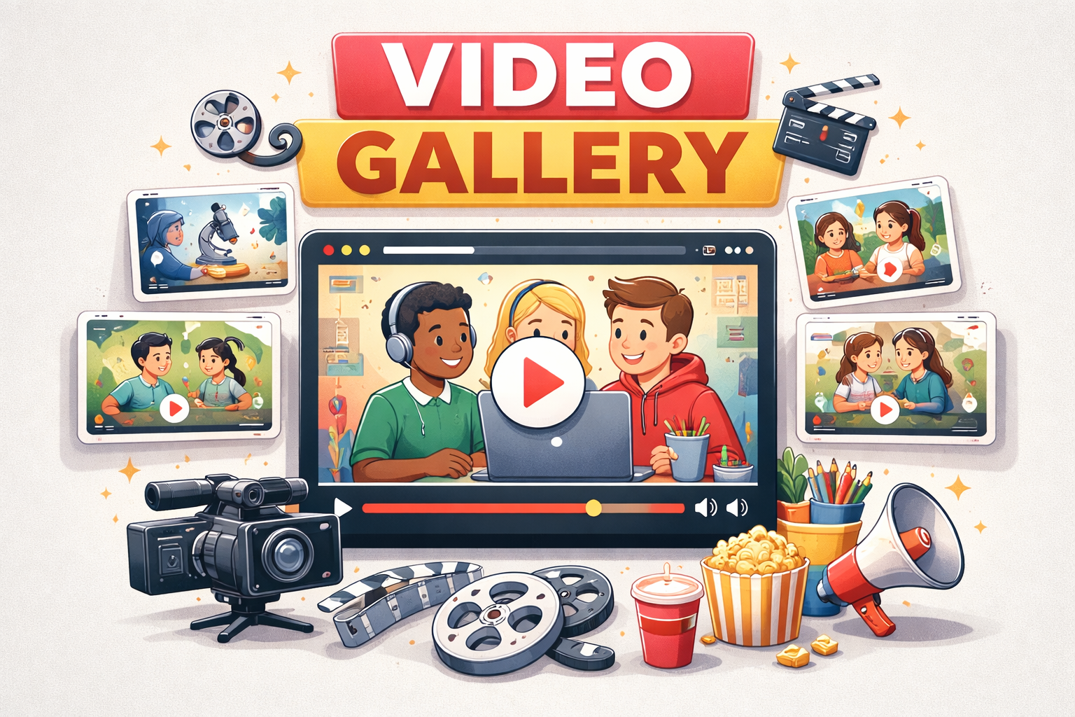 Video gallery animation
